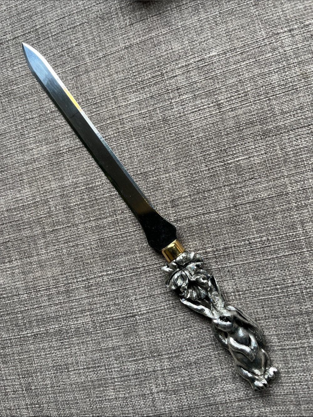 Arthur Court Designs Rabbit Letter Opener Metal Decorative Office Gift